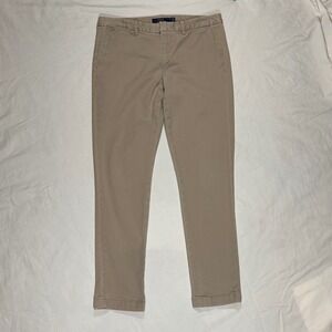 Polo Ralph Lauren Women's Khaki Chino Pants Size 8 Flat Front Casual